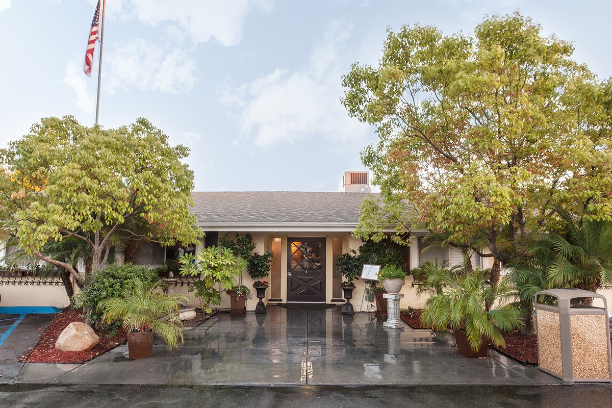 the front of the La Mesa facility