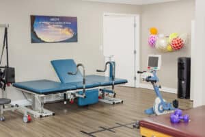 the rehab gym at La Mesa facility